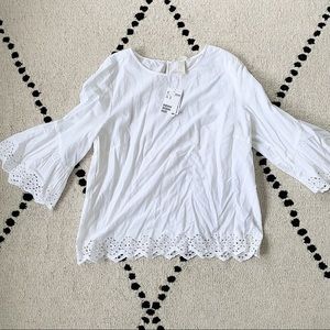 H&M Bell-Sleeve Boho Top